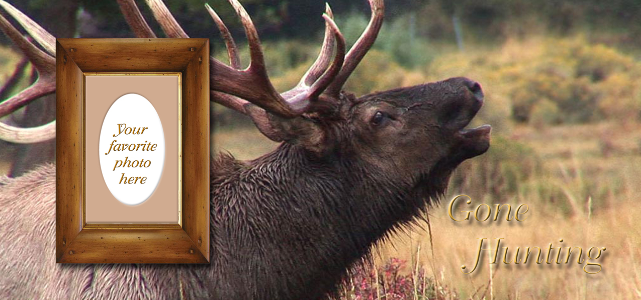 013 Gone Hunting (Elk)FRAME)